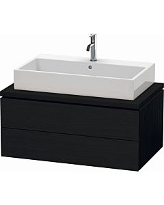 Duravit L-Cube vanity unit LC581801616 92 x 54.7 cm, black oak, for console, 2 drawers