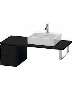 Duravit L-Cube base cabinet LC583501616 32 x 54.7 cm, black oak, for console, 2 drawers