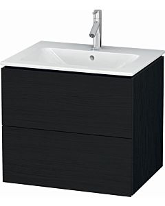 L-Cube Duravit vasque LC624001616 62 x 48, 2000 cm, chêne noir, 2 tiroirs, suspendu