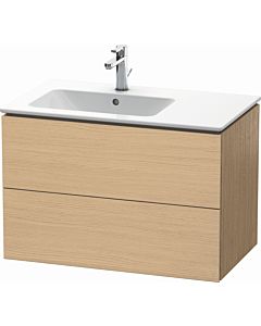 Duravit L-Cube vanity unit LC629103030 82x48.1x55cm, 2 drawers, basin left, natural oak