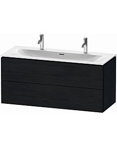 Duravit L-Cube vanity unit LC630901616 122 x 48, 2000 cm, black oak, 2 drawers, wall-hung