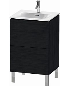 Duravit L-Cube Waschtisch-Unterschrank LC659401616 52x42,1x70,4cm, 2 Auszüge, stehend, Eiche schwarz