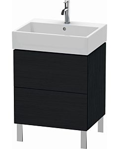 Duravit L-Cube Waschtisch-Unterschrank LC677501616 58,4x 45,9 cm, Eiche schwarz, 2 Auszüge, stehend