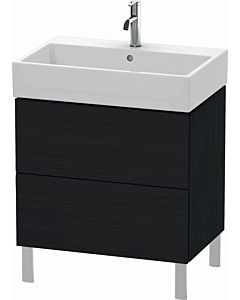 Duravit L-Cube Waschtisch-Unterschrank LC677601616 68,4 x 45,9 cm, Eiche schwarz, 2 Auszüge, stehend