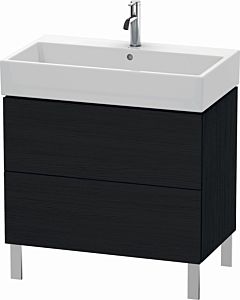 Duravit L-Cube Waschtisch-Unterschrank LC677701616 78,4x 45,9 cm, Eiche schwarz, 2 Auszüge, stehend