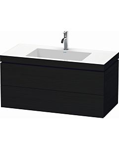 Duravit L-Cube vanity unit LC6928O1616 100 x 48 cm, 2000 tap hole, black oak, 2 drawers