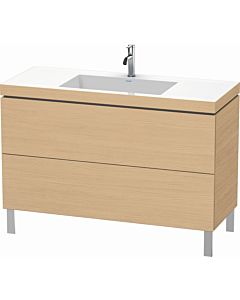 Duravit L-Cube vanity unit LC6939O3030 120 x 48 cm, 2000 tap hole, natural oak, 2 pull-outs, floor-standing