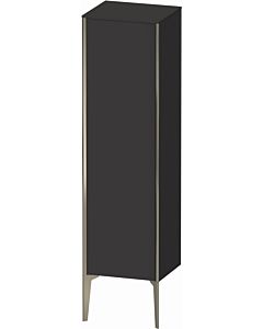 Duravit high cabinet XV1325LB180 40x36x133cm, matt champagne, door on the left, graphite supermatt