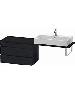 Duravit DuraStyle vanity unit DS532901616 80 x 47.8 cm, black oak, for console, 2 drawers