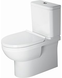 Duravit No. 1 Stand-Tiefspül-WC Kombination 2182092000 4,5 Liter mit HygieneGlaze, weiß, 36,5x65cm, Rimless, weiß