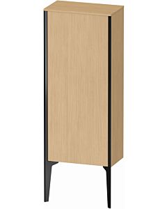 Duravit high cabinet XV1305LB230 40x24x89cm, matt black, door on the left, natural oak