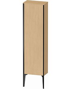 Duravit high cabinet XV1315LB230 40x24x133cm, matt black, door on the left, natural oak