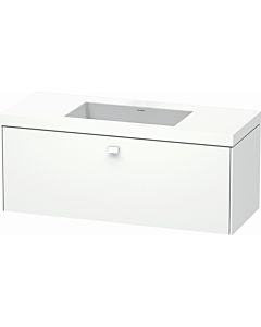 Duravit Brioso c-bonded washbasin with substructure BR4603N1818, 120x48cm Weiß Matt , without tap hole