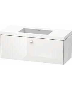 Duravit Brioso c-bonded washbasin with substructure BR4603N2222, 120x48cm Weiß Hochglanz , without tap hole