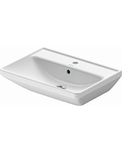 Duravit D-Neo lavabo 23666000001 60cm, wondergliss blanc, avec trou pour robinet et trop-plein