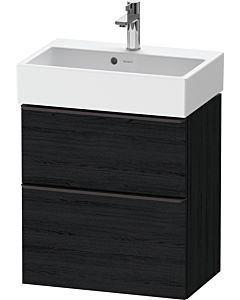 Duravit D-Neo vanity unit DE432901616 58.4 x 37.2 cm, black oak, wall- 2000 , match1 drawer, 2000 pull-out