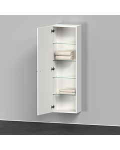 Duravit D-Neo Halbhochschrank DE1318L1818 40 x 24 cm, Weiß Matt, 1 Türe, links, 4 Glasfachböden