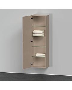 Duravit D-Neo armoire semi-haute DE1318L7575 40 x 24 cm, Leinen , 2000 , gauche, 4 étagères en verre