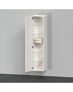 Duravit D-Neo Hochschrank DE1328L2222 40 x 36 cm, Weiß Hochglanz, 1 Türe, links, 5 Glasfachböden