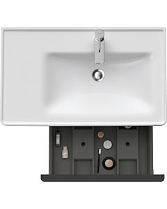 Duravit D-Neo vanity unit DE425702222 78.4 x 45.2 cm, Weiß Hochglanz , wall-mounted, 2000 pull-out, shelf element on the side