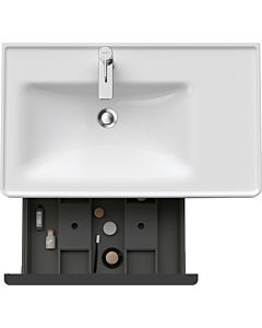 Duravit D-Neo vanity unit DE425802121 78.4 x 45.2 cm, Nussbaum Dunkel , wall-mounted, 2000 pull-out, shelf element on the side