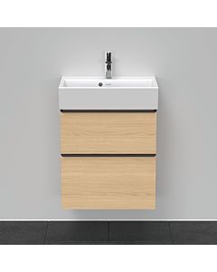 Duravit D-Neo vanity unit DE432903030 58.4 x 37.2 cm, natural oak, wall-mounted, 2000 drawer, 2000 pull-out
