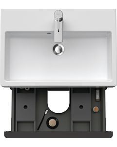 Duravit D-Neo Waschtisch-Unterschrank DE432904949 58,4 x 37,2 cm, Graphit Matt, wandhängend, 1 Schubkasten, 1 Auszug