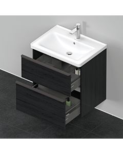 Duravit D-Neo meuble sous-vasque DE435401616 63,4 x 45,2 cm, chêne noir, 2000 , tiroir 2000 coulissant match1