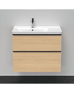 Duravit D-Neo vanity unit DE435703030 78.4 x 45.2 cm, natural oak, wall-mounted, 2000 drawer, 2000 pull-out