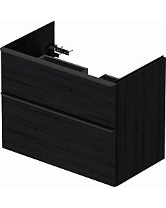Duravit D-Neo vanity unit DE436201616 81 x 46.2 cm, black oak, wall-mounted, 2000 drawer, 2000 pull-out