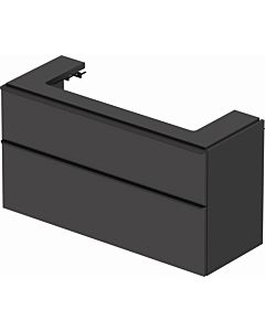 Duravit D-Neo vanity unit DE437504949 118.4 x 44.2 cm, Graphit Matt , wall- 2000 , match2 drawer, 2000 pull-out