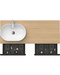 Duravit D-Neo vanity unit DE4950L3030 140 x 55 cm, natural oak, wall- 2000 , match1 console plate, basin on the left