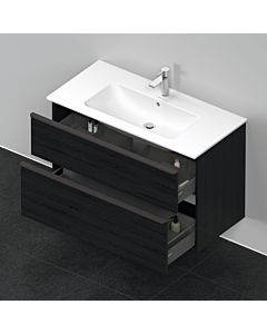 Duravit D-Neo vanity unit DE436301616 101 x 46.2 cm, black oak, wall- 2000 , match1 drawer, 2000 pull-out