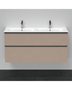 Duravit D-Neo vanity unit DE436507575 128 x 46.2 cm, Leinen , wall- 2000 , match2 drawer, 2000 pull-out