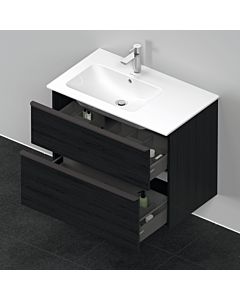 Duravit D-Neo meuble sous-vasque DE436601616 81 x 46,2 cm, chêne noir, 2000 , tiroir 2000 coulissant match1