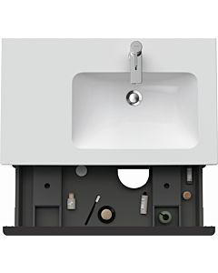 Duravit D-Neo vanity unit DE436704949 81 x 46.2 cm, Graphit Matt , wall- 2000 , match2 drawer, 2000 pull-out
