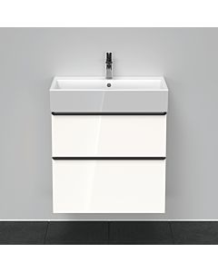 Duravit D-Neo vanity unit DE437202222 68.4 x 44.2 cm, Weiß Hochglanz , wall- 2000 , match2 drawer, 2000 pull-out