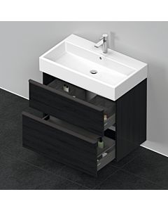 Duravit D-Neo vanity unit DE437301616 78.4 x 44.2 cm, black oak, wall- 2000 , match1 drawer, 2000 pull-out
