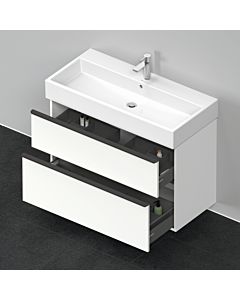 Duravit D-Neo vanity unit DE437401818 98.4 x 44.2 cm, Weiß Matt , wall- 2000 , match2 drawer, 2000 pull-out