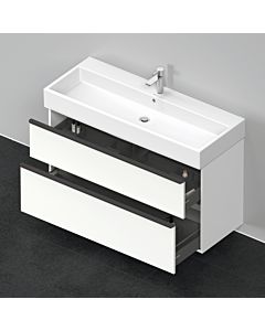 Duravit D-Neo vanity unit DE437501818 118.4 x 44.2 cm, Weiß Matt , wall- 2000 , match2 drawer, 2000 pull-out