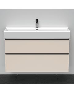 Duravit D-Neo vanity unit DE437509191 118.4 x 44.2 cm, Taupe Matt , wall- 2000 , match2 drawer, 2000 pull-out