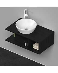Duravit D-Neo vanity unit DE491801616 80 x 48 cm, black oak, wall-mounted, 2000 compartment, 2000 console plate