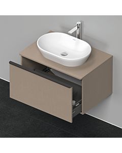 Duravit D-Neo meuble sous-vasque DE494707575 80 x 55 cm, Leinen , 2000 , coulissant 2000 , plaque console match2