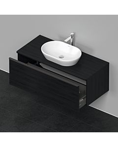 Duravit D-Neo vanity unit DE494901616 120 x 55 cm, black oak, wall- 2000 , match1 pull-out, 2000 console plate