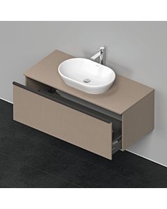 Duravit D-Neo meuble sous-vasque DE494907575 120 x 55 cm, Leinen , 2000 , coulissant 2000 , plaque console match2