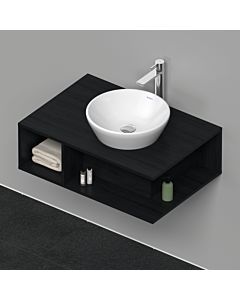 Duravit D-Neo meuble sous-lavabo DE495801616 80 x 55 cm, chêne noir, compartiment 2000 , console 2000 , montage mural