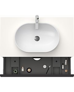 Duravit D-Neo vanity unit DE496802222 100 x 55 cm, Weiß Hochglanz , wall-hung, 2 drawers, 2000 console plate