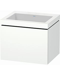 Duravit L-Cube vanity unit LC6916N1818 60 x 48 cm, without tap hole, matt white, 2000 pull-out