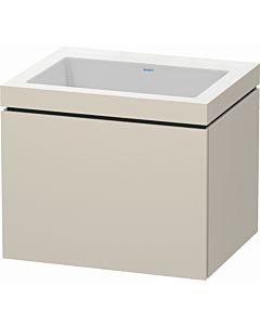 Duravit L-Cube vanity unit LC6916N9191 60 x 48 cm, without tap hole, matt taupe, 2000 pull-out