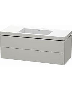 Duravit L-Cube vanity unit LC6929N0707 120 x 48 cm, without tap hole, matt concrete gray, 2 drawers
